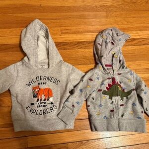 Lot of 2 Carter’s hoodies - 9m